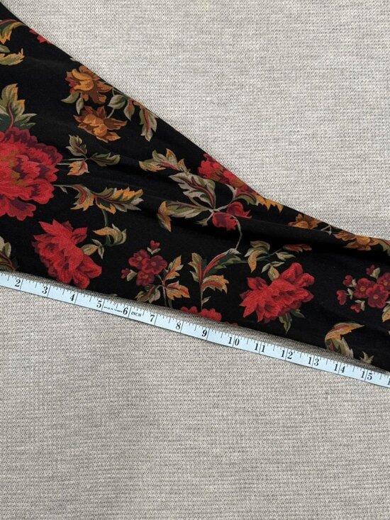 Briggs New York Jacket Womens Size 2X Black Red Floral Button Up Lightweight - Picture 13 of 15